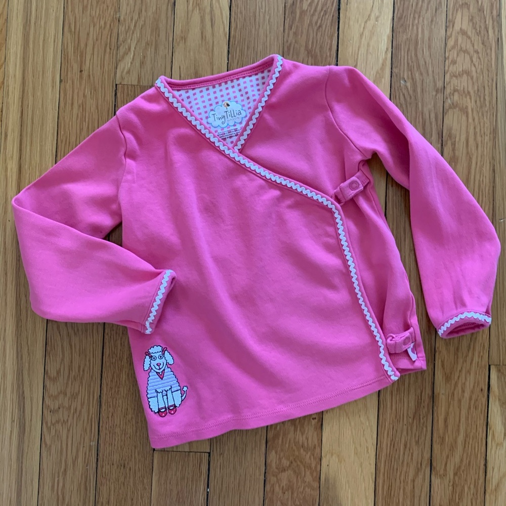 18-24 months pink kimono style top for Baby Girl by Tiny Tillia by Avon